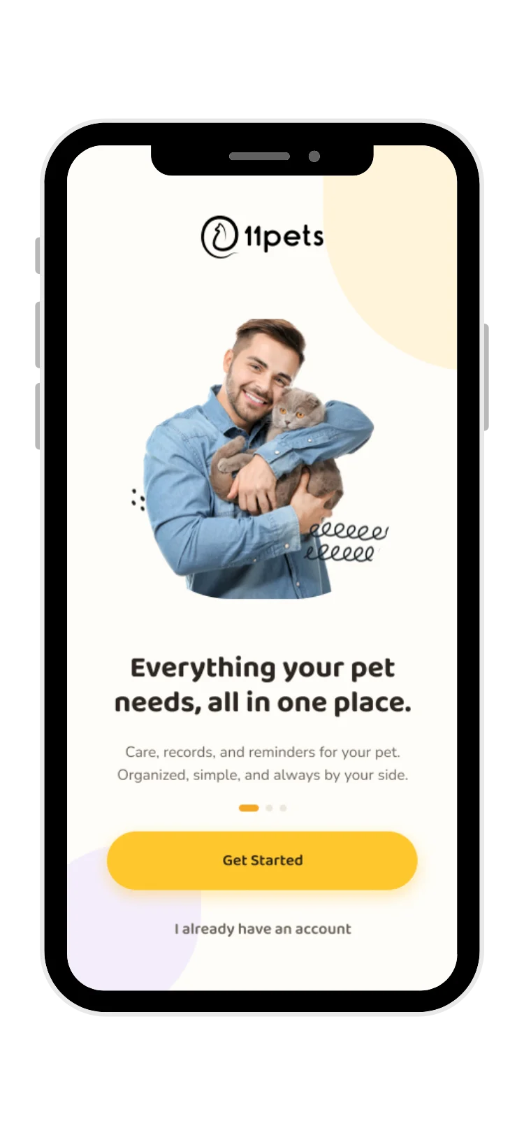 11Pets app screen — hero preview 2