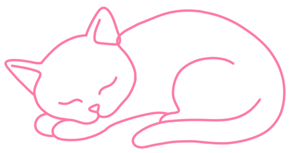 A small illustrated cat, the unofficial site mascot