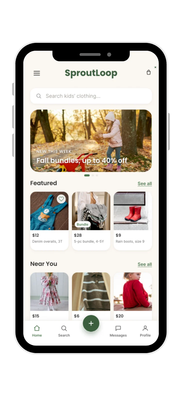 SproutLoop app screen — hero preview 1